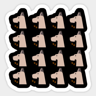 Great Dane dog pattern Sticker